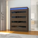 Choco+Czarny lacobel+Led