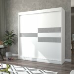 Biały+Szary lacobel 200