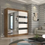 Kraft+Biały+Czarny lacobel+Lustro 200