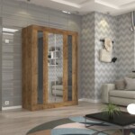 Kraft+Czarny lacobel+Lustro 150